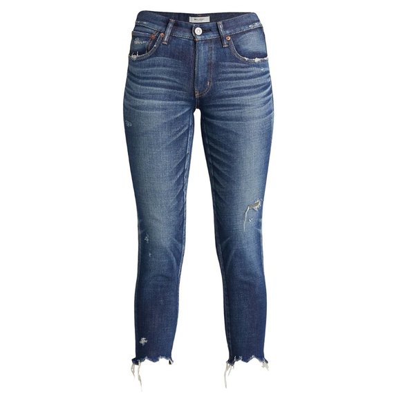 NEW Moussy Vintage 29 (6-8)  Checotah Distressed Stretch Skinny Ankle Jeans - Picture 2 of 7
